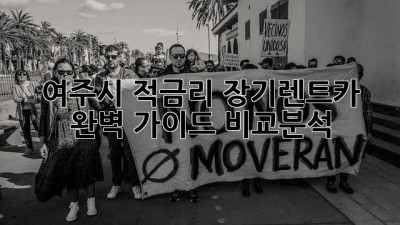여주시 적금리 장기렌트카 완벽 가이드: 비교분석